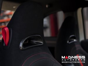 FIAT 500 ABARTH Headrest Inserts - Carbon Fiber (4 pc set)